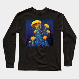 Beautiful Yellow Jellyfish Long Sleeve T-Shirt